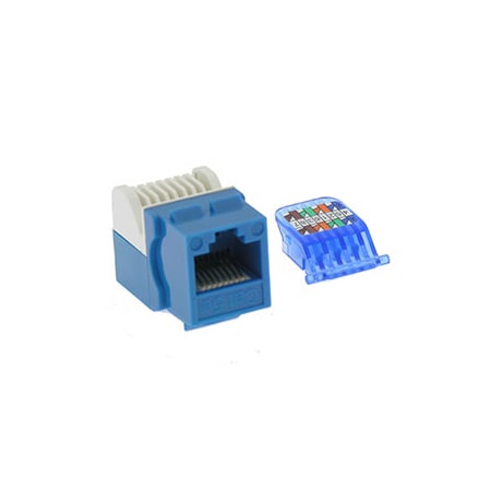 Bestlink Netware CAT5e Tool Less Keystone Jack- Blue, PK 100 101607BL-100
